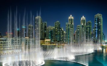 fountain in Dubai